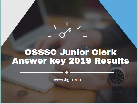 OSSSC Junior Clerk Answer key 2019 