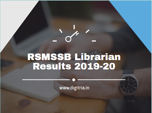RSMSSB Librarian Results 2019-20 