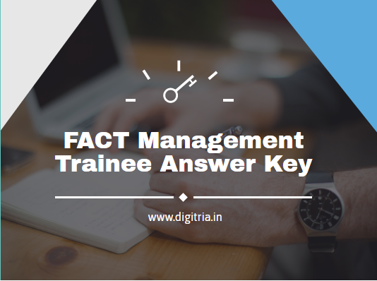 FACT Management Trainee Answer Key 2020