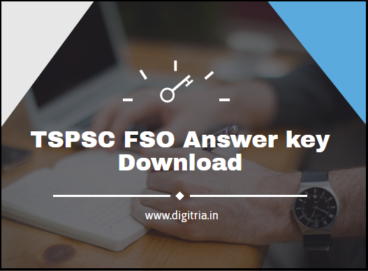 TSPSC FSO Answer key 2020 