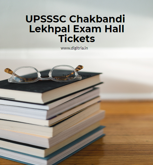 UPSSSC Chakbandi Lekhpal Hall Ticket