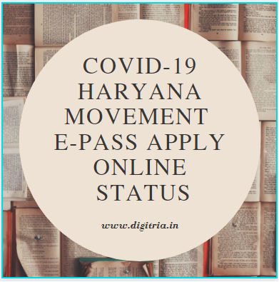 COVID-19 Haryana Movement e-Pass