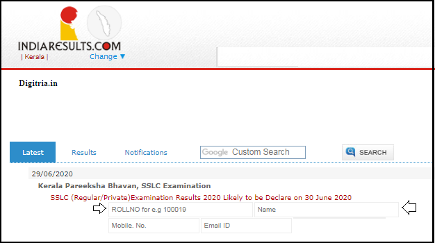 Download Kerala SSLC Results Here