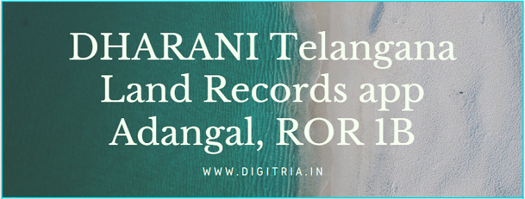 DHARANI Telangana Land Records 