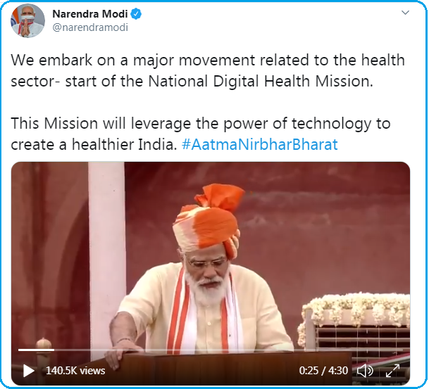 Official tweet by PM