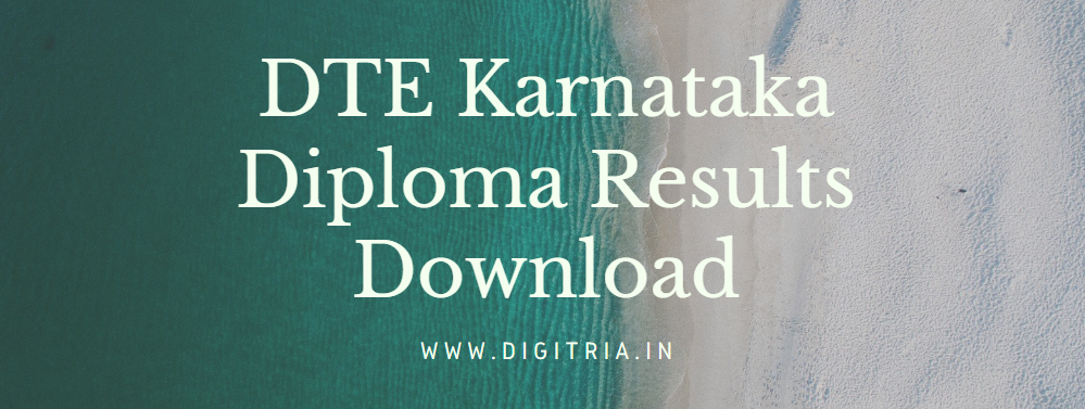 DTE Karnataka Diploma Results