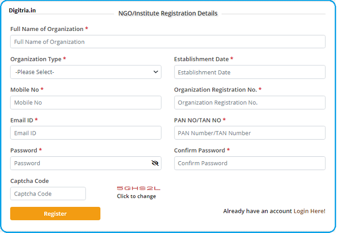NGO registration