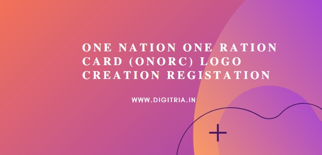 One Nation One Ration Card ONORC Logo Creation