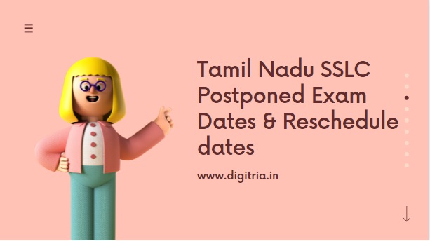 Tamil Nadu SSLC Postponed Exam Dates
