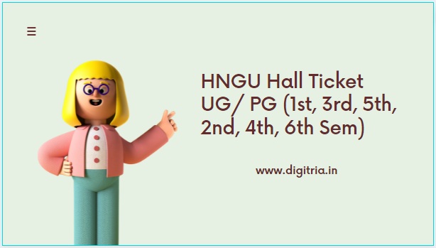 HNGU Hall Ticket