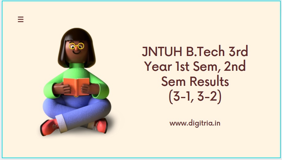 jntuh B.tech 3-1 3-2 Results