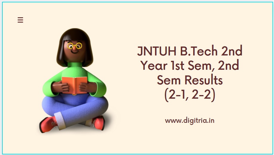 jntuh b.tech 2-1 2-2 Results