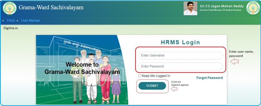 enter User name password and click on submit button