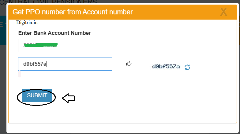 Get ppo using the account number
